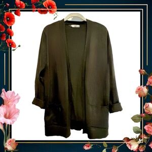 Verve Ami lightweight cardigan sweater - black - size medium